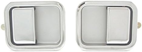 DELPA CL3468 > Outside Outer Exterior Left & Right Full Door Chrome Handles