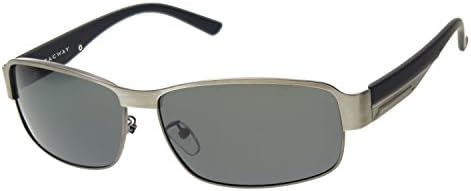 Zacway Polarized Metal Predator Sunglasses for Men UV400 63mm (Gunmetal Frame/Gray Green Lens, 63)