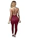 Sedrinuo Women's Top Cross Backless Jumpsuit