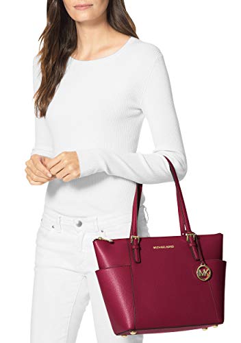 MICHAEL-Michael-Kors-Jet-Set-Item-East-West-Top-Zip-Tote-Berry-One-Size