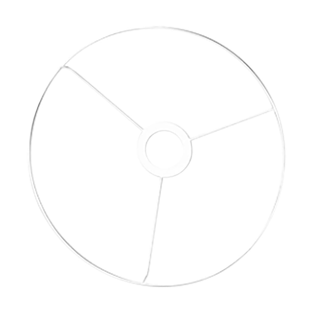 Rayher Lampshade Ring with Spokes for DIY Lampshades, Lampshade Frame for Pendant Lights, Table or Floor Lamps, Diameter 20cm, white, 2300000