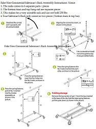 Collapsible/Folding Rolling Clothing/ Garment Rack Salesman's Rack - Thumbnail 6