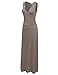 LA BASIC Women's Sleeveless Wrap Bodice Maxi Dress - Made in USA (S-3XL / 28 Colors)