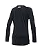 Under Armour Kids Girl's UA Big Logo Long Sleeve Tee (Big Kids) Black/White XS (7 Big Kids)