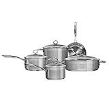 Chantal SLIN-9 Induction 21 Steel 9 Piece Cookware Set