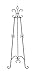 Deco 79 Metal Scroll Extra Large Free Standing Adjustable Display Stand Easel with Chain Support, 23