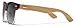 Bamboo Wood Polarized Sunglasses Retro Fashion Semi Rimless Style Frame