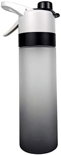 MuYi Spray Sports Bottle Gym Travel Bicycle Kettle Outdoor Sports Travel Drinking Water Spray humidification Cooling Multi-Function Spray Bottle(Black)