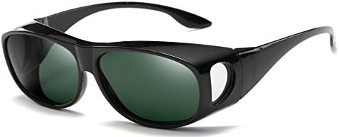Polarized Sunglasses Fit Over Prescription Glasses - Rectangular black