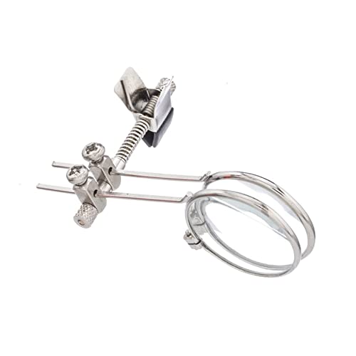 Jeweller's Eye Loupe 10x10X Double Ocular Loupe Steampunk Lens Clip on