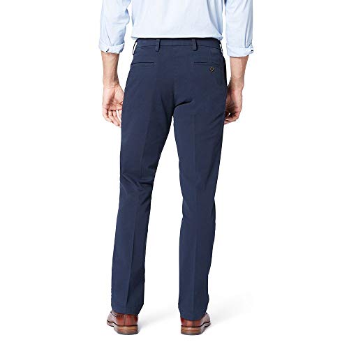 Dockers Men's Slim Fit Signature Khaki Lux Cotton Stretch Pants, Navy, 36W  x 32L in Saudi Arabia | Whizz Casual