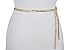 TFJ Women Fashion Metal Chain Belt Hip High Waist Fringes Tassel Gold Size M L