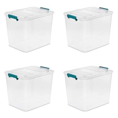 Sterilite 24 qt Modular Latch Box, Teal Sachet Nigeria Ubuy