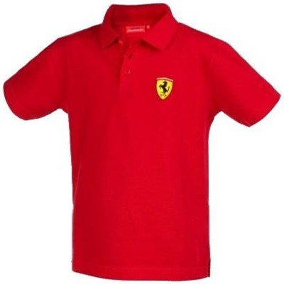 Ferrari Kids Red Shield Polo, Size: 6