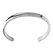 LIUANAN Stainless Steel Bracelet She Believed She Could So She Did Inspirational Cuff Bangle (Silver)