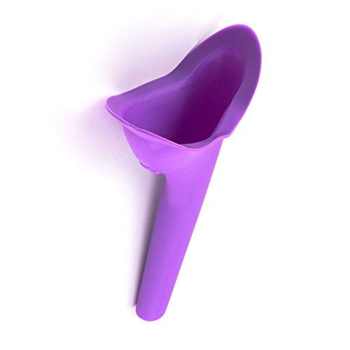 4 Pcs Female Urination Device Travel Camping Urinal For Women, Reusable Outdoor Standing Pee Portable Urinal Tool with Storage Bag … (Purple)
