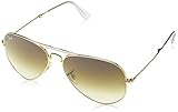 Ray-Ban AVIATOR FOLDING - ARISTA Frame CRYSTAL BROWN GRADIENT Lenses 58mm Non-Polarized
