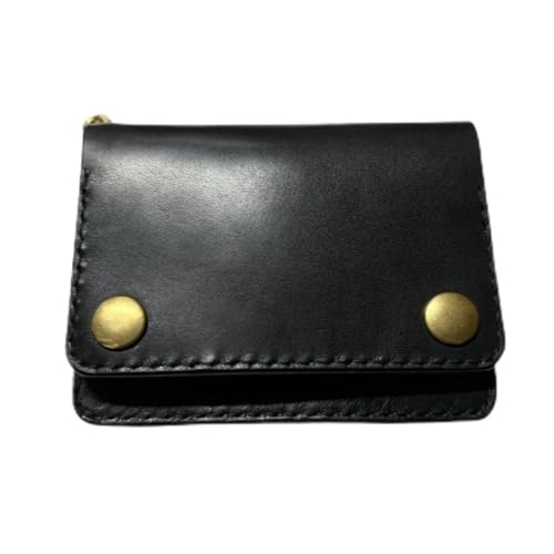 【本革】 栃木レザー トラッカーウォレット ショート ブラック商品画像