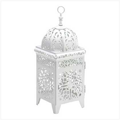 Tom & Co. 10 Wholesale White Scrollwork Candle Lantern Wedding Centerpieces