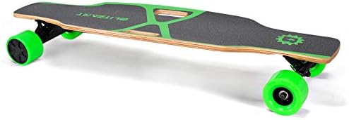 BLITZART X-Plore Electric Skateboard Longboard 17mph Range 350W Hub-Motor 3.5" 90mm