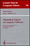 Theoretical Aspects of Computer Software : International Symposium TACS '94, Sendai, Japan, April 19-22, 1994, , 0387578870