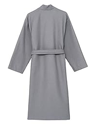 TowelSelections - Albornoz de algodón turco, diseño de gofres, fabricado en Turquía
