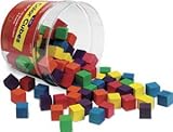 Wooden Color Cubes, 1-inch