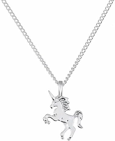 pinminghui Necklace Life is Magical Good Luck Small Unicorn Necklace with Message Card