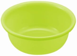 TRUYOO Plastic Round Basin Bowl 3.5L Washbasin Vegatable Basin Bathroom Laundry (Green)