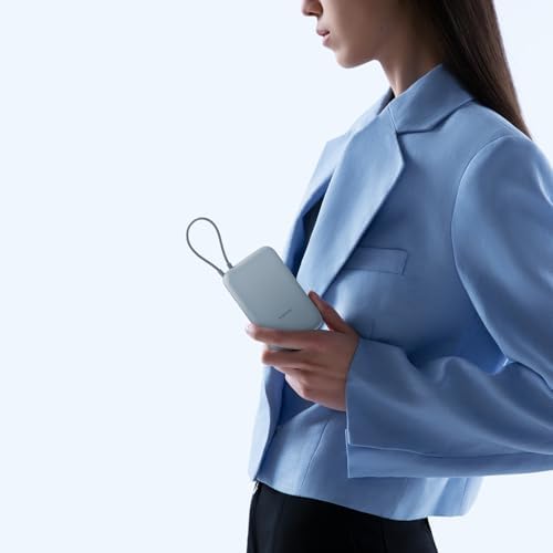 Power Bank 10000mAh, Batterie Externe de Poche Rapide 22,5 W Max, Compatible avec Plusieurs appareils, Charge Rapide bidirectionnelle de Type C, Sortie à Trois Ports, pour iPhone,Samsung, Tan
