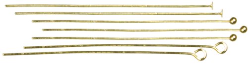 Cousin Jewelry Basics 135-Piece Head/Eye Pin, Gold