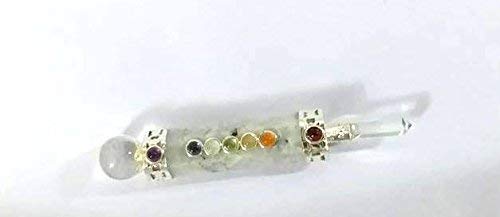 Jet Rainbow Moonstone Mini Chakra Stick 3-3.5 inch Approx. Wand Jet International Healing Spiritual Divine India A++ Crystal Therapy