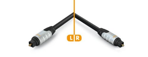 DWD Toslink to Toslink 24k Gold Plated Heavy Metal Connector