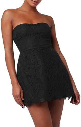 dress the population sasha strapless lace mini dress Dress The Population Sasha Strapless Lace Mini Dress