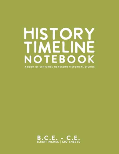 History Timeline Notebook: Light Green Softcover Graph Paper BCE - CE Journal by schoolnest at Amazon