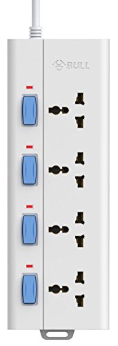 Gongniu (Formerly Bull) Extension Board; 4 Socket, 4 Switch, 3 M Wire