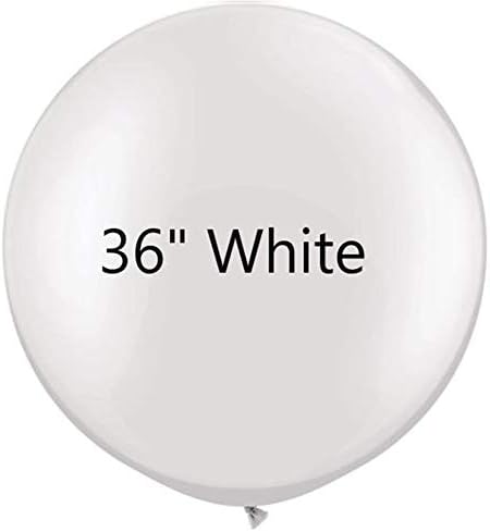 36 inch White Latex Balloons Large Round Balloon
