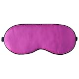 dolly2u Ultra Lightweight Eye Mask Sleep Mask Eye-shade Eye Cover Silk, Rose red