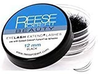 Reese Robert Beauty 100% Real Mink Premium Eyelash Extensions Compact, 12 mm