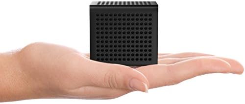 RIF6 Sound Cube Small Bluetooth Speaker - Rechargeable Portable Mini Speaker With Up To 12 Hour Playtime - Full High Definition Sound and Robust Bass - For Smartphones Tablets and Laptops (Black)