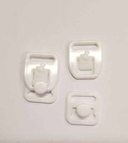 Maternity Breastfeeding Nursing Bra Sewing Clasps Clip Hook Closure Convert Bra Straps White