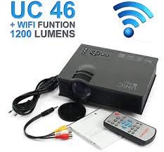 WiFi Projector Full HD Big Picture Home Theater LED Projector with HDMI/VGA/USB Ports (1000 Lumens WiFi Projector)