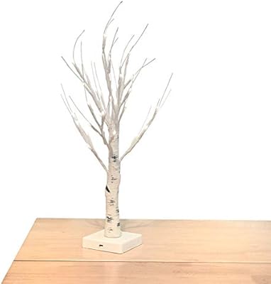 Amazon Com Obelon Silver Birch Twig Tree Light Pre Lit Branch Tree With Lights For Christmas Easter Holiday Bedroom Windowsill Decoration 32 Leds Battery Operation 1 8ft 55cm High White Birch Kitchen Dining