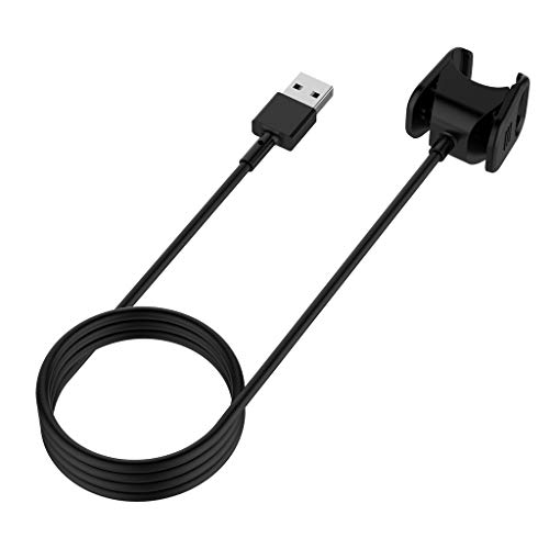 MoreToys Compatible Fitbit Charge 3, Replacement USB Charging Cable Charger Cradle Adapter Cord Clip for Fitbit Charge 3 / Charge 3 SE Fitness Activity Tracker (55CM)