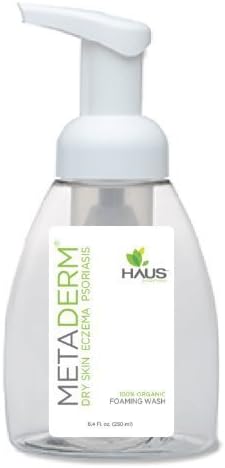 MetaDerm Natural Eczema, Psoriasis, & Dry Skin Foaming Wash 8.4 oz by Haus Bioceuticals