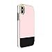 kate spade new york Rose Quartz/Black Color Block Folio Case for iPhone X/XS - Saffiano Leather ID & Card Holder, KSIPH-083-CBRQB