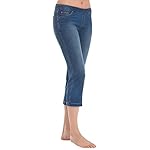 Lightweight Stretch Knit Denim Womens Capris, Blue www.denim.fit