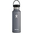 Hydro Flask Stainless Steel Standard Mouth Water Bottle with Flex Cap and Double-Wall Vacuum Insulation