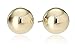 Amazon Collection 10k Yellow Gold Ball Stud Earrings