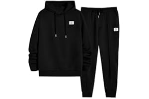 JMIERR Men's Sweatshirt Hoodie Tracksuit & Joggers 2 Piece Outfits Sweatpants Sweatsuit Set